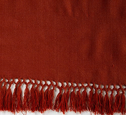 Meditation Shawl or Meditation Blanket, Shawl/Wrap, Oversize Scarf/Stole. Large. Unisex. - color: Brown Rust