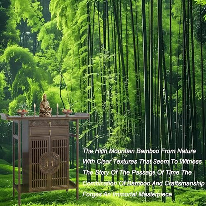 Meditation Shrine Buddhist Altar Table - Buddha Pooja Spiritual Prayer for Saints At Home Greek Altar Catholic Loved Ones Ancestral Counter for My Jesus Ofrenda Table,Walnut/47.2Inch - size: 47.2Inch