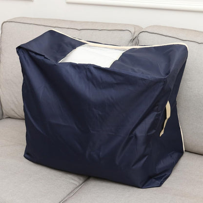 SOLUSTRE Extra Large Quilt Storage Bag Oxford Luggage Bag Washable Home Storage Organizer Organizer Clothing Container Case