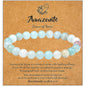 MAIBAOTA Healing Crystal Bracelet for Women Men, 8/4 mm Natural Stone Beaded Bracelets, Jewelry Birthday Gifts, Round Gemstones Stretch Bracelets - color: Multi-Amazonite, size: 8 mm