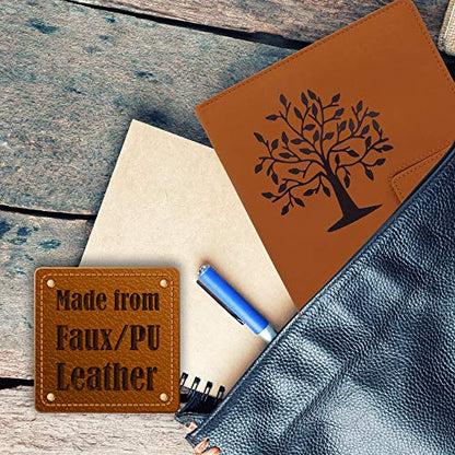 The Tree Of Life Journal | 5x8 Inches, 200 Lined Pages, Magnetic Clasp, Refillable | Diary, Cute Notebook Journal, Personal Journal for Women or Men - color: Brown