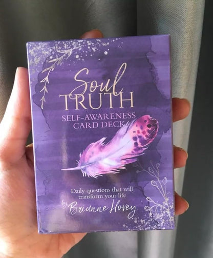 Soul Truth Self-Awareness Card Deck – 55 Daily Reflection & Intuitive Guidance Cards for Mindfulness, Journaling & Personal Growth