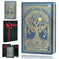 Journal for Women,A5 Hardcover Leather Journal - 200 Pages Premium Paper Notebook, Tree Journal Notebook for School, Work (Tree Blue)