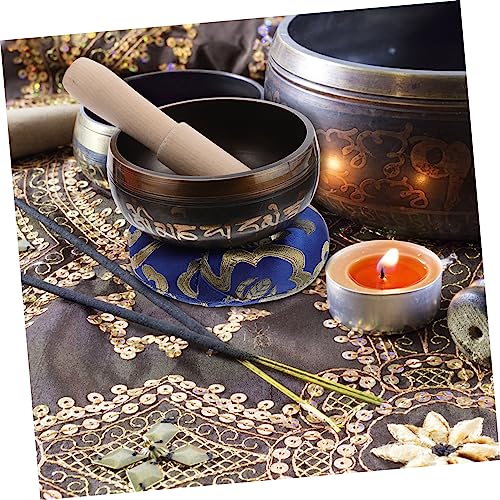 Tibetan Singing Bowl Set for Meditation Handcrafted Sound Bowl with Mallet Cushion and Storage Box Yoga Mindfulness and Relaxation