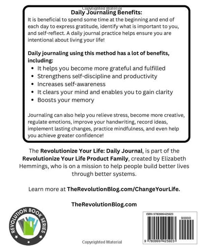 Revolutionize Your Life: Daily Journal: A Guided Morning and Night Practice for Transformation