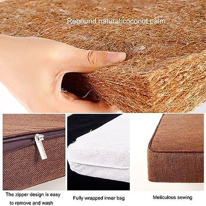 BRAGUE Meditation Cushion Folding Coconut Silk Meditation Meditation Cushion Thickened Yoga Cushion Pillow Cushion Kneeling Buddha Futon Meditation Accessories(Gray,70 * 70cm)