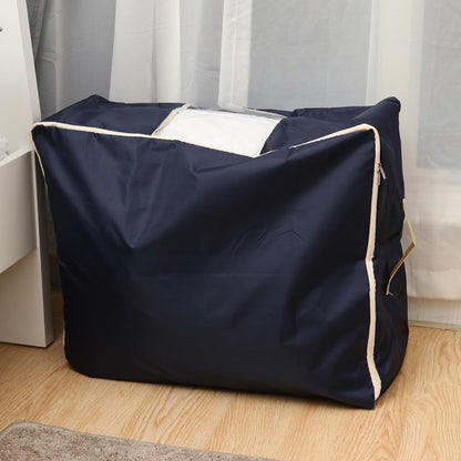 SOLUSTRE Extra Large Quilt Storage Bag Oxford Luggage Bag Washable Home Storage Organizer Organizer Clothing Container Case