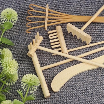 GNIEMCKIN 30 PCS DIY Sand Zen Garden Tools, Mini Zen Garden Rake Sets for Serenity and Spiritual Meditation, Tasteful and Elegant Zen Garden Accessories for Home Decor, and Father or Mother's Gift