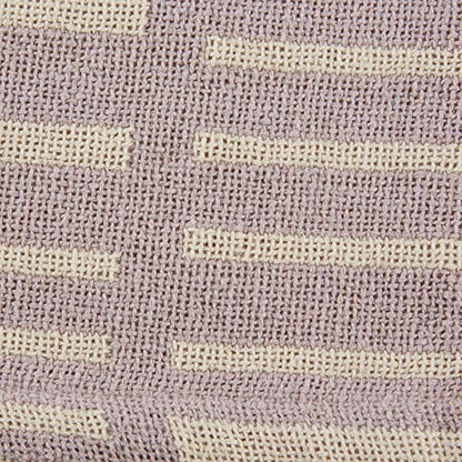 DII Urban Geometric Collection Cotton Throw Blanket, 50x60, Dusty Lilac