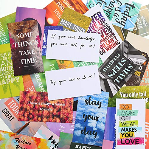 Outus 120 Pieces Motivational Cards Encouragement Inspirational Quote Cards Positive Affirmations Assorted Gratitude Cards 30 Styles Business Mini Kindness Note Cards for Student Kids Teachers