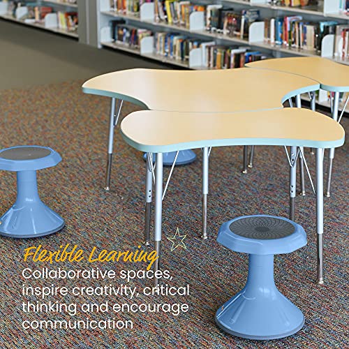 ECR4Kids ACE Active Core Engagement Wobble Stool, 15-Inch Seat Height, Flexible Seating, Powder Blue - color: Powder Blue
