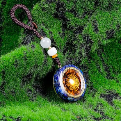 Day Day Up Orgonite Necklace - Sri Yantra Rotatable Pendant For Anti Stress Anxiety & Meditation - Malachite And Tiger Stone For Spiritual Healing & Positive Energy - color: Style 3