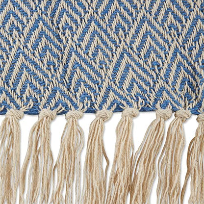DII Diamond Throw Collection Cotton Woven, 50x60, Artichoke - color: Artichoke