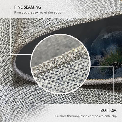 Modern Rectangle Area Rug, 5'3"x7'3" Rug Non-Slip Machine Washable Rugs Meditation Theme Yoga Mat Mountain View Prints Large Carpets - size: 5'3"x7'3" (160cm x 221cm）