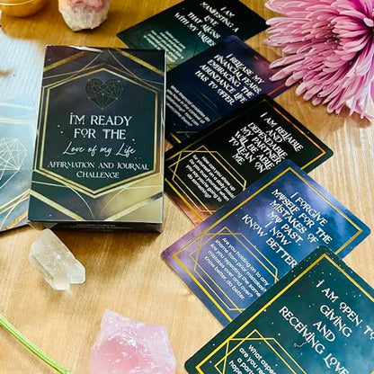 Ready for Love - Affirmation Journal Prompt Card Deck for Self-Reflection to Remove Internal Blockages + Inspire You to Reach Your Highest Potential and Manifest Your Dream Life