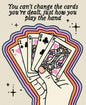 Mindfulness 3" Sticker Healing Therapy Poker Cards Quote Hand Dealt Growth