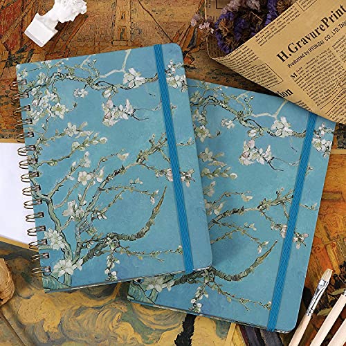 Ruled Notebook/Journal - Lined Journal with Premium Thick Paper, 8.5" X 6.4", College Ruled Spiral Notebook/Journal, Banded with Exquisite Inner Pocket, Waterproof Hardcover for Office, Home & School - color: green