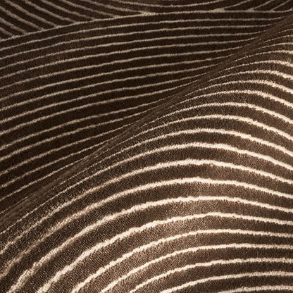 Abani Neutral Collection Brown Area Rug 4' x 6' for Living Room, Bedroom - Mid-Century Concentric Circle Design - Durable & Easy to Clean - color: Brown, size: 4' x 6' (Rectangular)