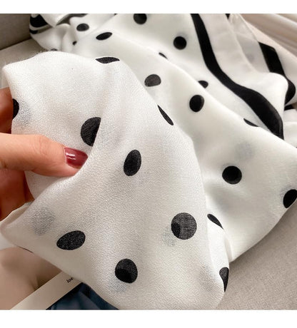Soft Silky Pashmina Shawl Wrap for Women,Lightweight Spring, Elegant Wrap for Spring Wedding & Travel - color: Point
