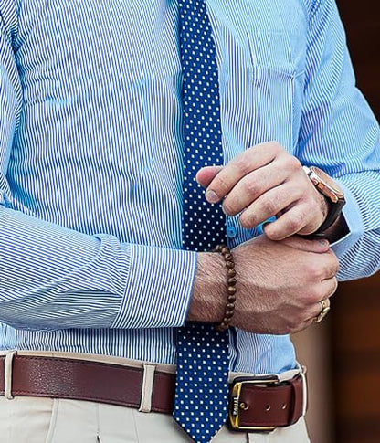 BOMAIL Natural Stone Bracelet for Women Men - 8MM Semi-Precious Gemstone Beaded Bracelet Healing Crystal Stretch Bracelet Yoga Bracelets Jewelry - color: Tiger Eye Stone