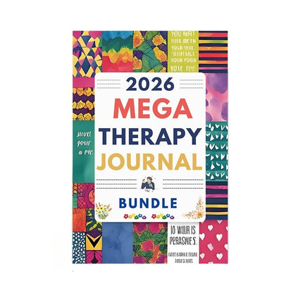 NDEMl 2026 MEGA THERAPY JOURNAL, a notebook to relieve anxiety and mindfulness, better manage your emotions, including calendar and weekly daily manager