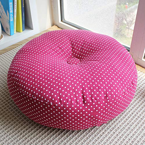 Cotton Linen Floor Pillow Seat Cushion,Round Tatami Meditation Mat Seat Cushion,Futon Chair Pad Cushion,for Yoga Living Room G 45cm(18inch) - color: G, size: 45cm(18inch)