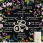 Knana Tarot Altar Cloth - Silk Mat for Reading with Tarot Card Bag (Moon Magic) - color: Moon Magic