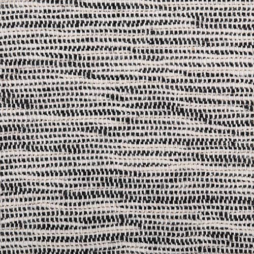 DII Rustic Farmhouse Throw Blanket with Decorative Tassels, Use for Chair, Couch, Bed, Picnic, Camping, Beach, & Just Staying Cozy at Home (50 x 60), Variegated Black