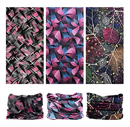 Headband Neck Gaiter Head Wrap Headwear Face Mask Magic Scarf Bandana for Men and Women - color: 9pc.lady Series