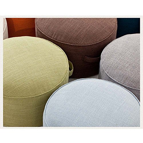 FANCY PUMPKIN Yoga Meditation Tatami Floor Pillow Seat Cushion Zafu Foot Stool, Off-White - color: Off-white