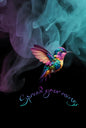 “Spread Your Wings” colorful bird Journal – Vibrant Cover Art & 120 Pages, 6" by 9" size, each page with Matching Watermark.: A Vibrant, Uplifting ... Daily Writing, Reflection, and Creativity.