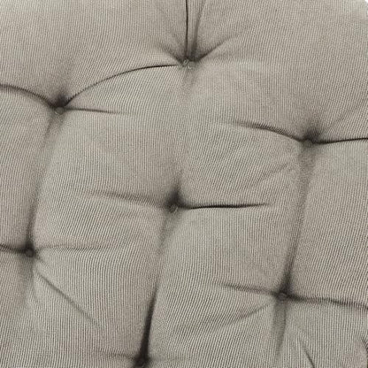 Veemoon Meditation Floor Pillow Round Seat Cushion 42cm Diameter Thick 6-8cm Corduroy Fabric Charcoal Gray Comfortable Floor Seating Pad for Yoga Living Room Outdoor Use