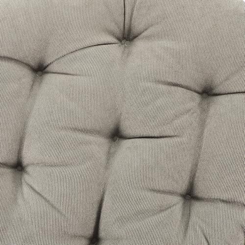 Floor Pillow Seat Cushion Corduroy Thick Tufted Meditation Mat 42cm Diameter 6-8cm Thick Charcoal Grey Floor Seating Cushion for Yoga Living Room Tatami