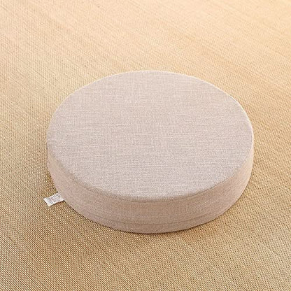40x6cm Yoga Meditation Cushion Meditation Pillows Japanese Tatami Mat Zafu Meditation Cushion Round Yoga Seat Cushion(White) - color: White