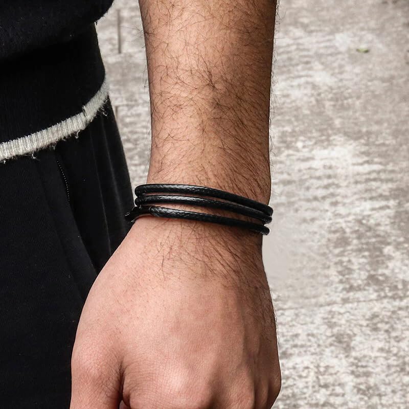 Leather Necklace for Men Women with Solid 925 Sterling Silver Lobster Clasp 3mm Black/Brown/LightBrown/Red Leather Necklace Cord 16/18/20/22/24/26/30 Inches - size: 24, style: Black Leather Cord Necklace 3mm