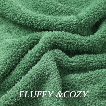 bearberry Super Soft Fluffy Throw Blanket Lightweight Cozy Warm Throw Blankets for Couch Bed Sofa All Season (Avocado Green, 53”x71”) - color: Avocado Green, size: Throw XL(53″x71″)