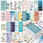 Jinei 300 Inspirational Affirmation Cards Bulk Daily Positive Motivational Gifts Cards Small Mini Encouragement Quotes for Women Coworker Team(Flower Style) - style: Flower Style