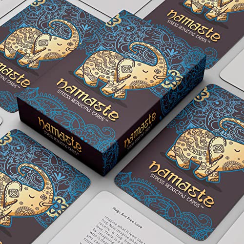 Namaste Mindfulness Cards - Stress & Anxiety Relief, Meditation Cards - Self Care Gifts for Women - MSS Inc