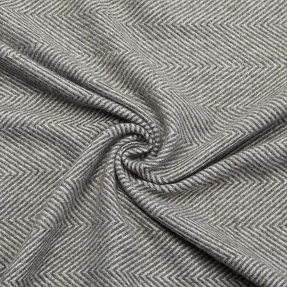 Amazon Basics Cozy Room Décor Throw Blanket, Lightweight, Recycled Polyester, Dark Gray and Light Gray Herringbone, 50"x 60" - color: Dark Gray and Light Gray Herringbone, style: Woven
