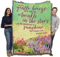 Pure Country Weavers I Am The Gentle Breeze Upon Your Face Blanket Flowers - Sympathy Bereavement Gift Tapestry Throw Woven from Cotton - Made in the USA (72x54)
