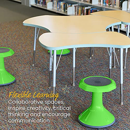 ECR4Kids ACE Active Core Engagement Wobble Stool, 15-Inch Seat Height, Flexible Seating, Grassy Green - color: Grassy Green