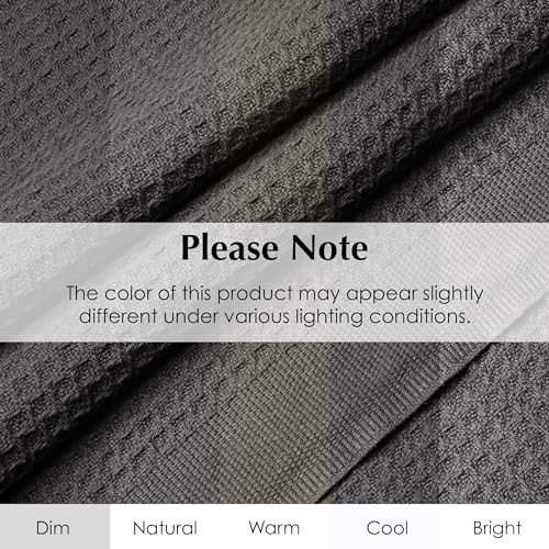 100% Cotton Waffle Blanket, Twin Size 68"x92" – Lightweight All Season Throw Blanket for Couch, Bed & Bedroom, Soft Modern Cozy Cotton Blanket (Charcoal Grey) - color: Charcoal Grey, size: Twin