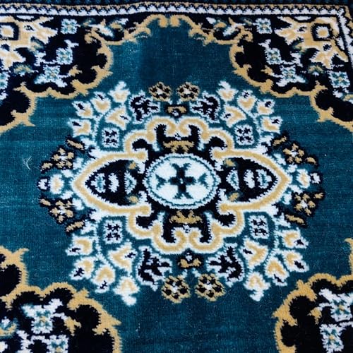 Velvet Pooja Aasan Mat 20 Inch, Soft Prayer and Meditation, Puja Cloth Rug, Home Temple Decor, Sofa Floor Seating Mat for Daily Use and Festivals Mattress Mats Car Seat Cover, Spiritual & Daily Use