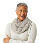 Weighted Infinity Scarf, 3 lb Sensory Shoulder Wrap for Everyday Comfort - color: Natural