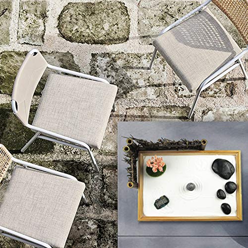 Artcome Japanese Zen Sand Garden for Desk with Rake, Stand, Rocks and Mini Furnishing Articles - Office Table Accessories, Mini Zen Sand Garden Kit - Meditation Gifts - size: Style 2