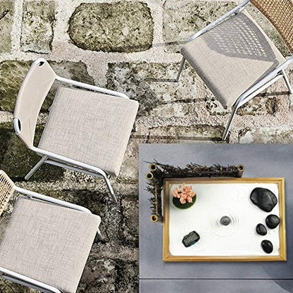 Artcome Japanese Zen Sand Garden for Desk with Rake, Stand, Rocks and Mini Furnishing Articles - Office Table Accessories, Mini Zen Sand Garden Kit - Meditation Gifts - size: Style 2