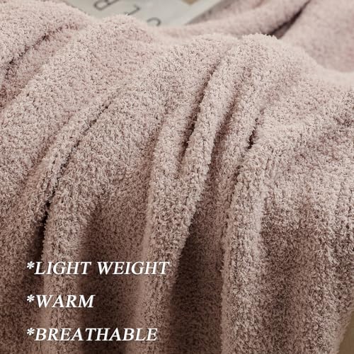 bearberry Super Soft Fluffy Throw Blanket Lightweight Cozy Warm Bed Blankets for Couch Bed Sofa All Season (Beige, 60”x80”) - color: Beige, size: Twin(60″x80″)