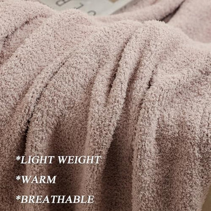 bearberry Super Soft Fluffy Throw Blanket Lightweight Cozy Warm Bed Blankets for Couch Bed Sofa All Season (Beige, 60”x80”) - color: Beige, size: Twin(60″x80″)