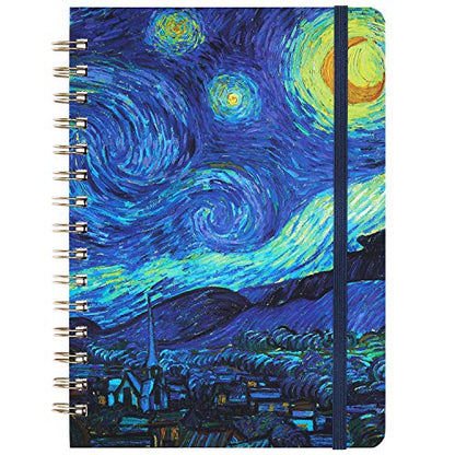 Ruled Notebook/Journal - Lined Journal with Hardcover, 8.4" x 6", College Ruled Spiral Notebook / Journal, Back Pocket, Strong Twin-Wire Binding with Premium Paper, Perfect for School, Home & Office