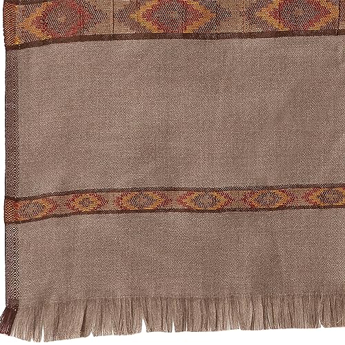 Weavers Villa Meditation Shawl/Wrap, Oversize Scarf or Stole. Unisex - color: Dark Grey